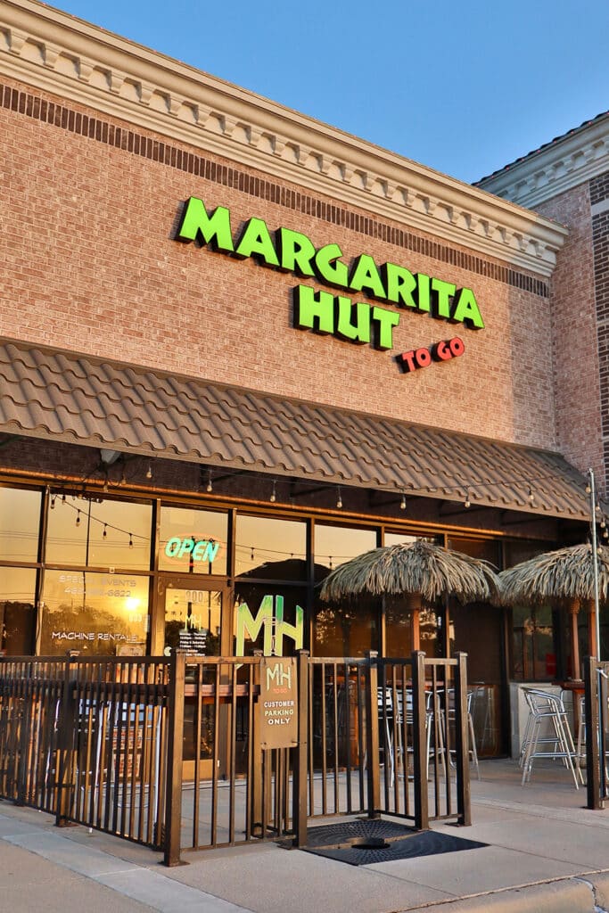 Margarita Hut Little Elm TX frozen margaritas bar